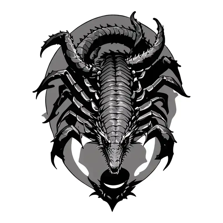 Dragon Scorpion Crawling