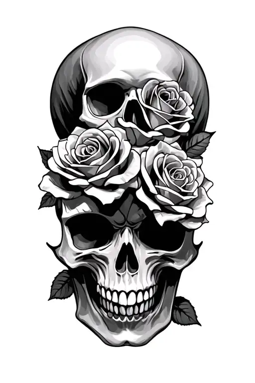 Skull And Roses