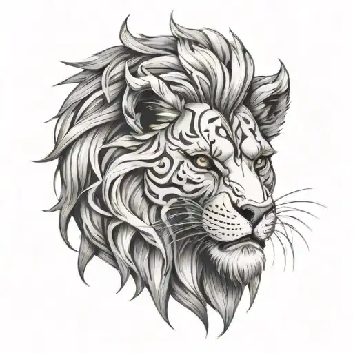 Skull With Lion Face