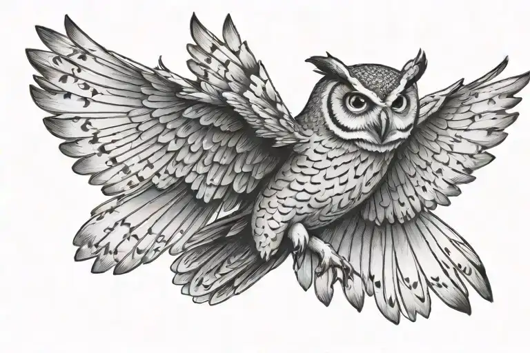 Owl Flying