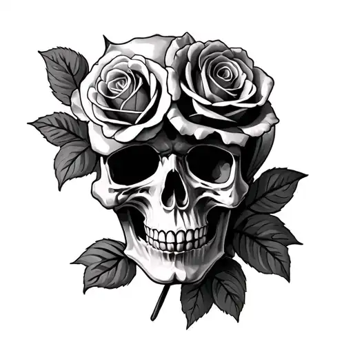Skull And Roses