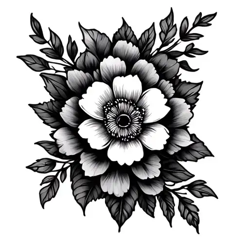 Fine Line Floral Tattoo Sleeve