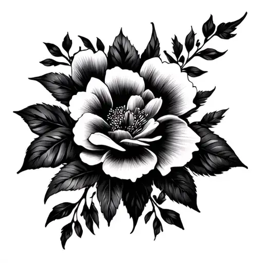 Fine Line Floral Tattoo Sleeve