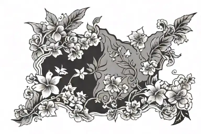 New Zealand Islands Surrounded By Flowering