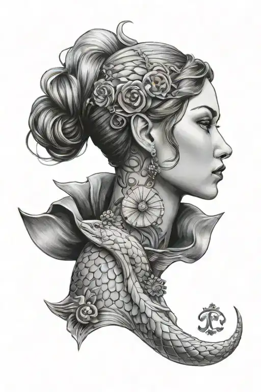 Scales Woman Portrait
