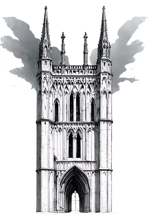 Gothic Cathedral Tower