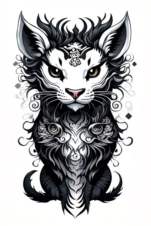 Chinese Mysthical Animals Representing Different