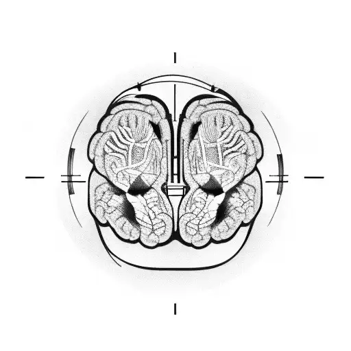 Brains With Highway Around It And Spinning Clock