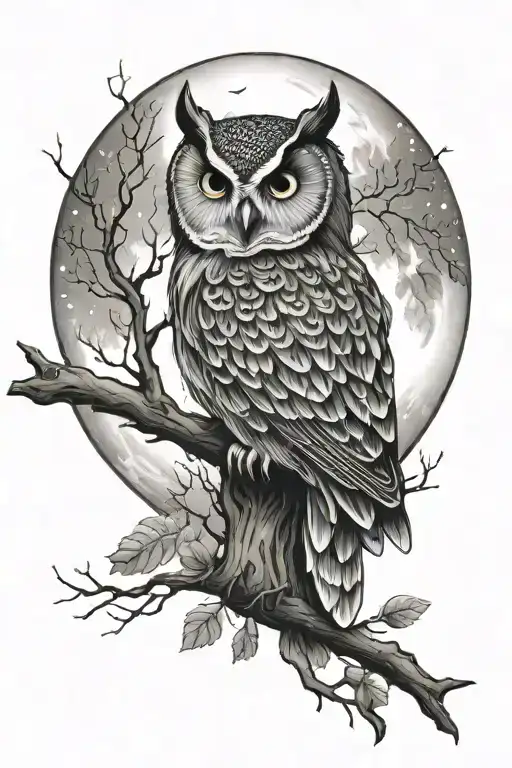 Forest Owl Moon