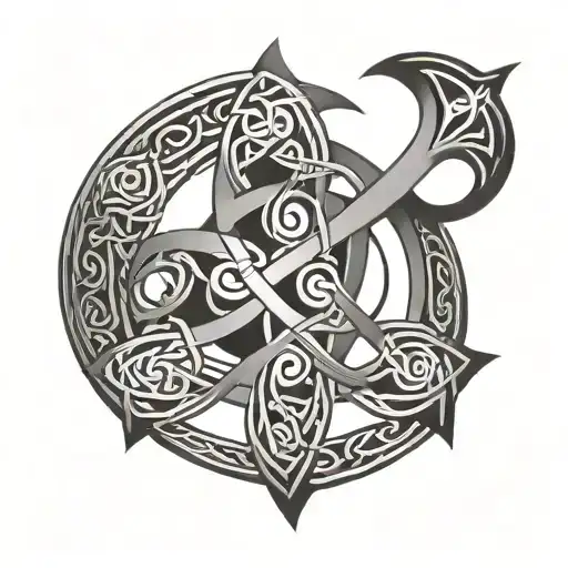 Portret Minimalist Celtic