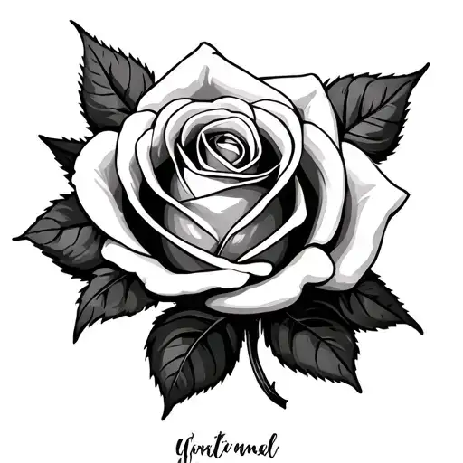 Rose With Name Written