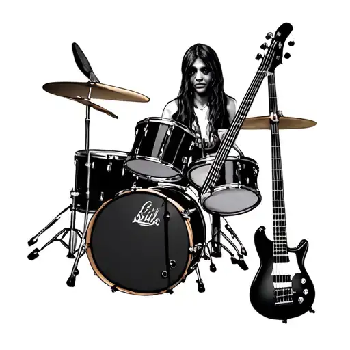 Drums And Bass Guitar