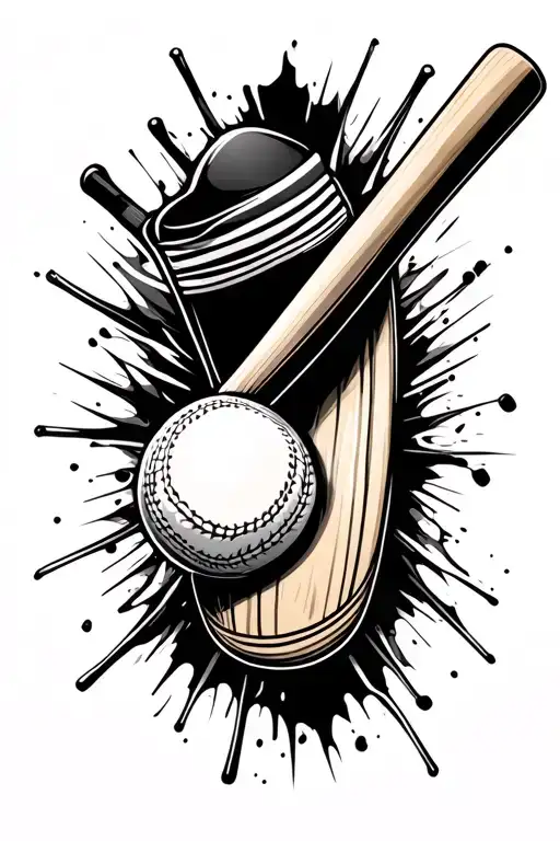 Cricket Bat And Ball Breaking