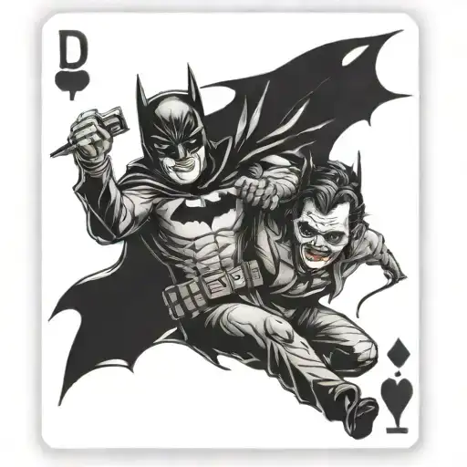 Batman And Joker Playing Card