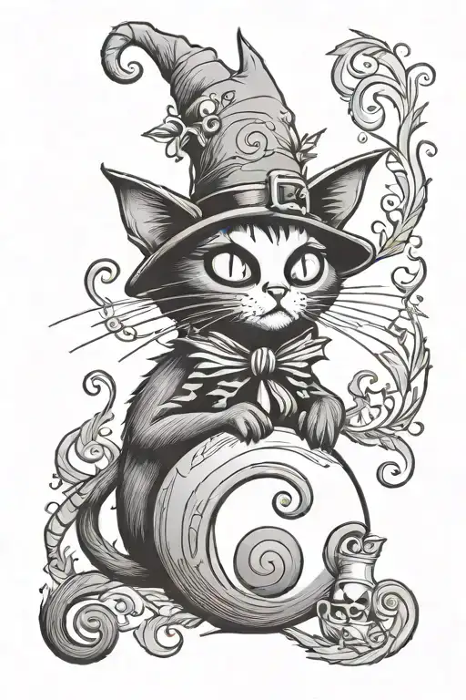 Cat And Nightmare Before Christmas