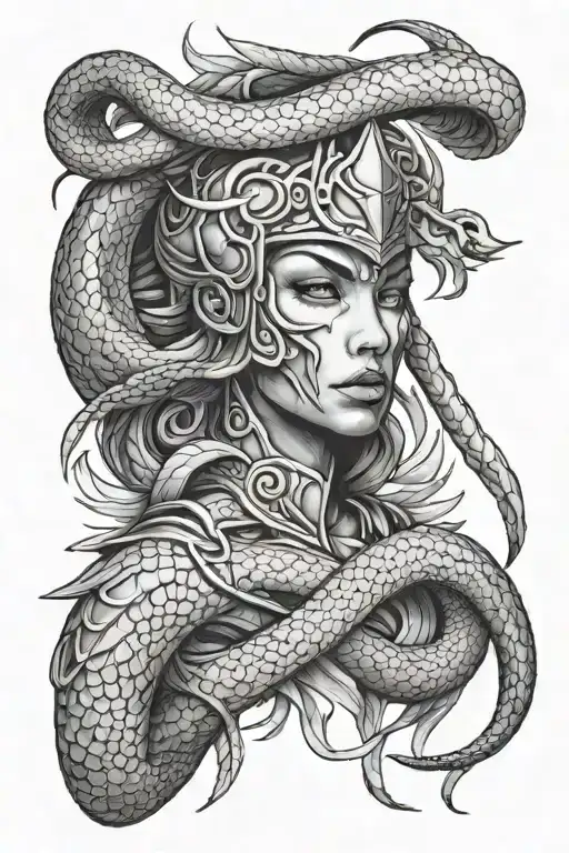 Snake Warrior And Power