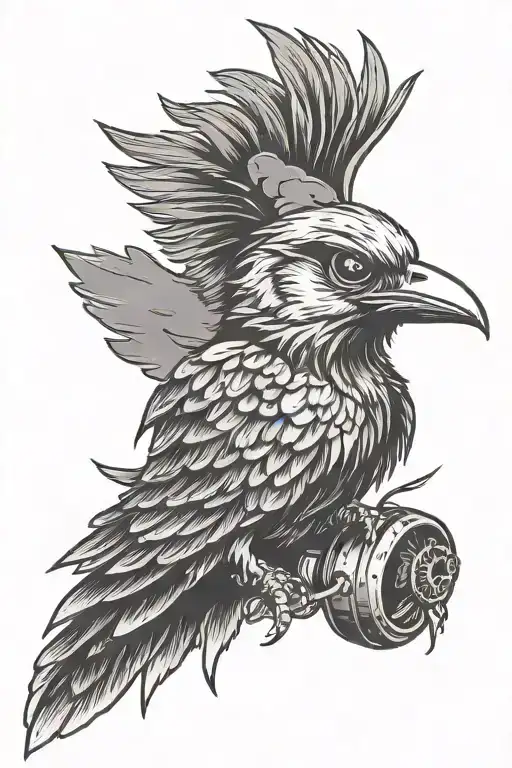 Hollywood Undead Bird With Grenade