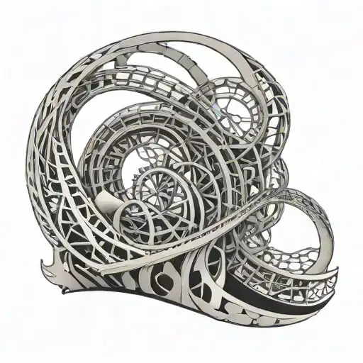 Roller Coaster Abstract Representation Of Infinite