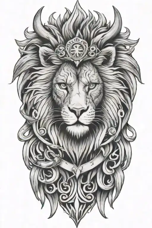 Lion And Owl And Scales