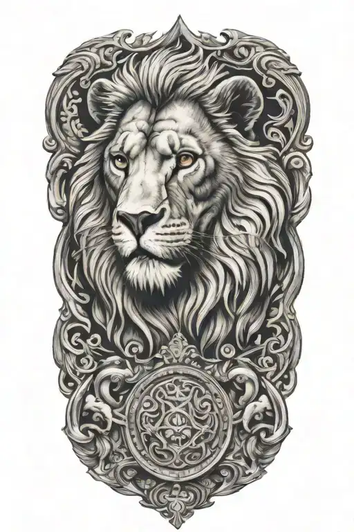 Lion And Owl And Scales