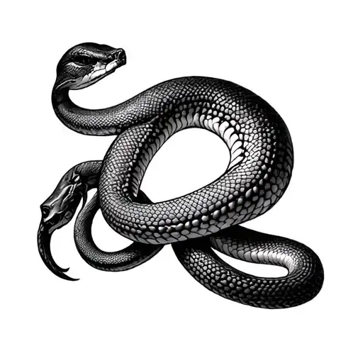 A Snake Wrapped Around The Body Of Venus De Milo Entire Body