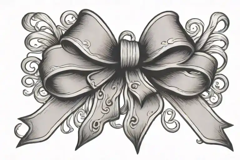 Bow Ribbon With Word