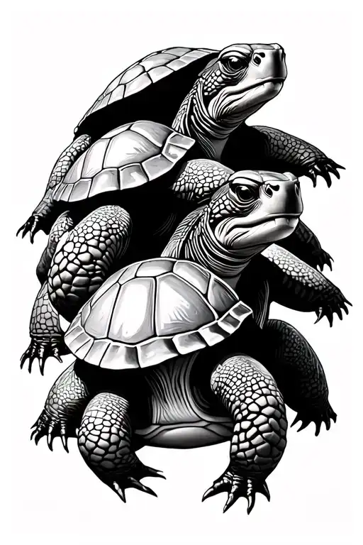 4 Turtles Black