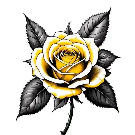 Yellow Rose With Kimbo