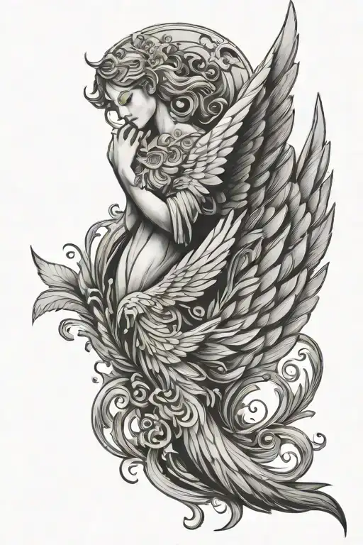 C Note And Angel Wing