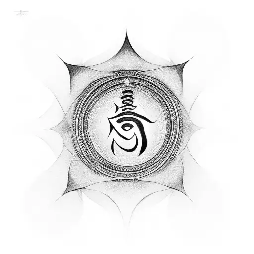 Sai Baba With Om Symbol