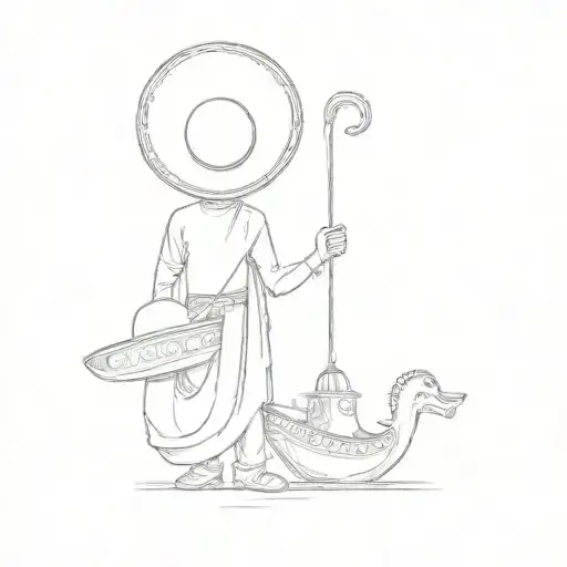 Keep The Image And Only Change The Hat For A Mexican Sombrero