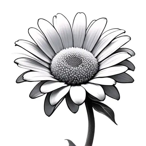 Daisy Flower Single 3D