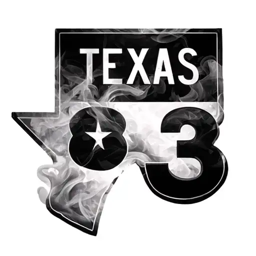 Us Route 83 Texas Sign With Smoke Shade
