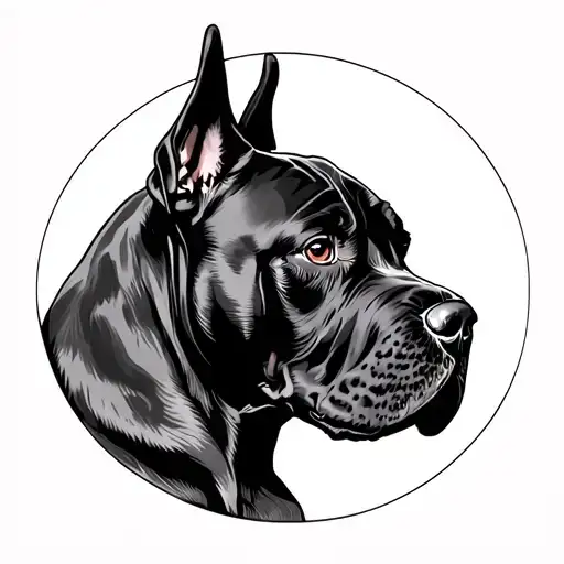 Cane Corso Paw With Full Moon