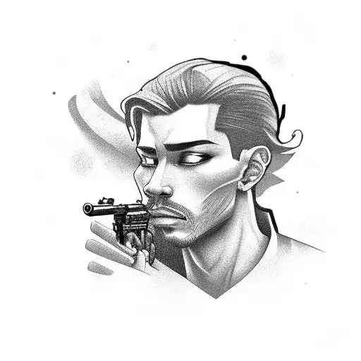 Gangmember With A Gun