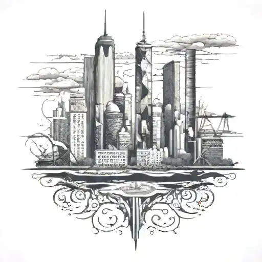 Long Island New York Skyline