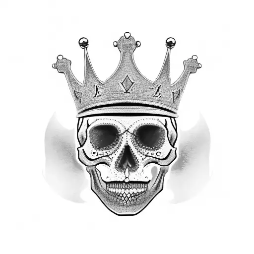 Queen Skull And Crown