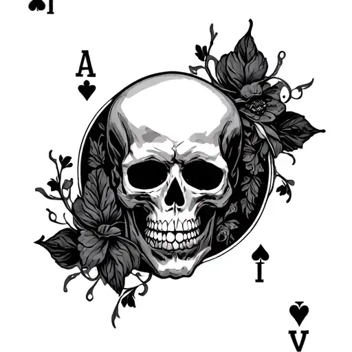 Death With Card Ace Card