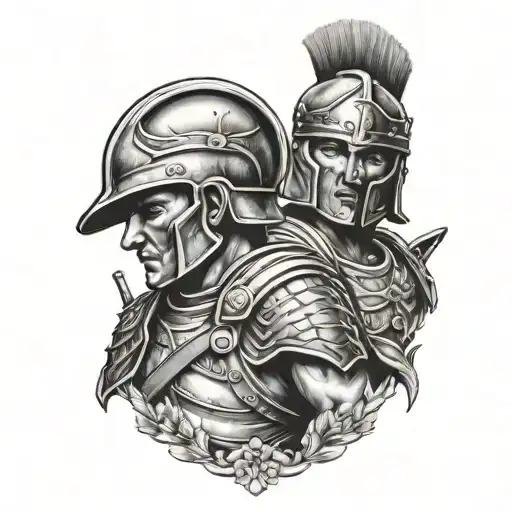 Roman Solider Dad Kids