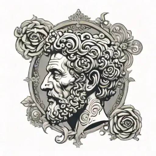 Marcus Aurelius With Skull