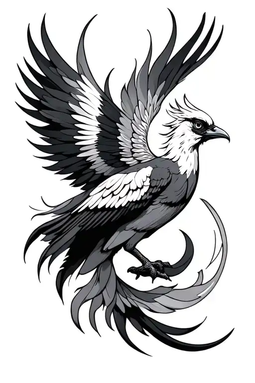 Homa Iranian Mythical Bird Rising