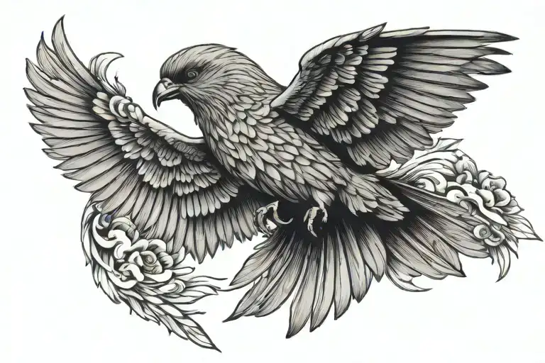 Bird Mountains In Wings Holding