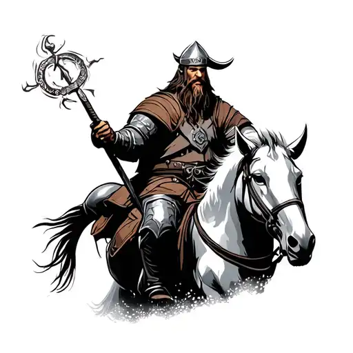 Viking Warrior Riding