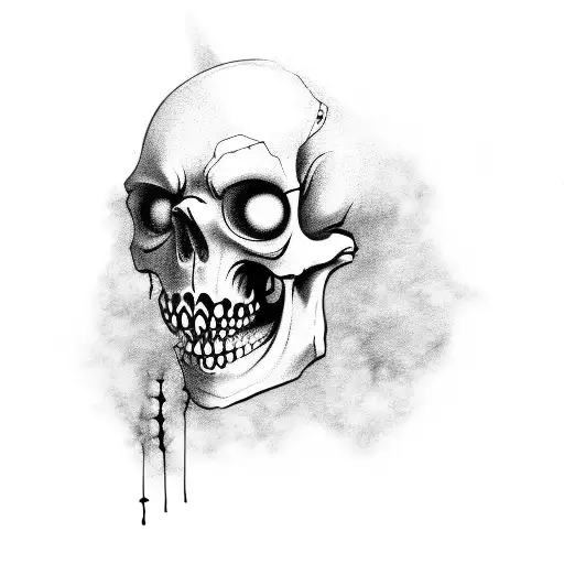 Zombie Heyna With Skeleton Showing