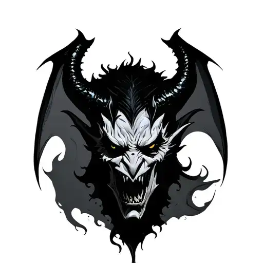 Simple Shadow Demon Silhuette