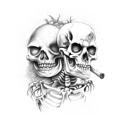 Zombie Heyna With Skeleton Showing