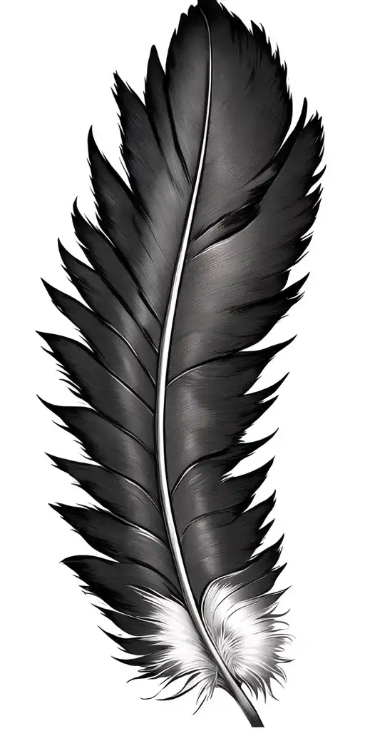 Feather Native American With Native American Colors