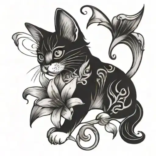 Lily Flower Blossom That Looks Like A Cat