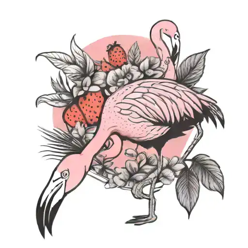 Pink Flamingo Strawberry Chicken