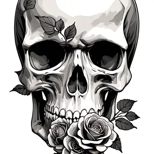 Skull And Roses